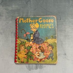 Vintage Mother Goose Rhymes Book from the 1943